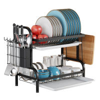 Escureplatos Maple Inoxidable para Fregadero con Soporte para Utensilios Extraible, Portavasos y Estante de Secado - Escurridor de Platos Función de Drenaje Automtico-Excurre Platos - details 0