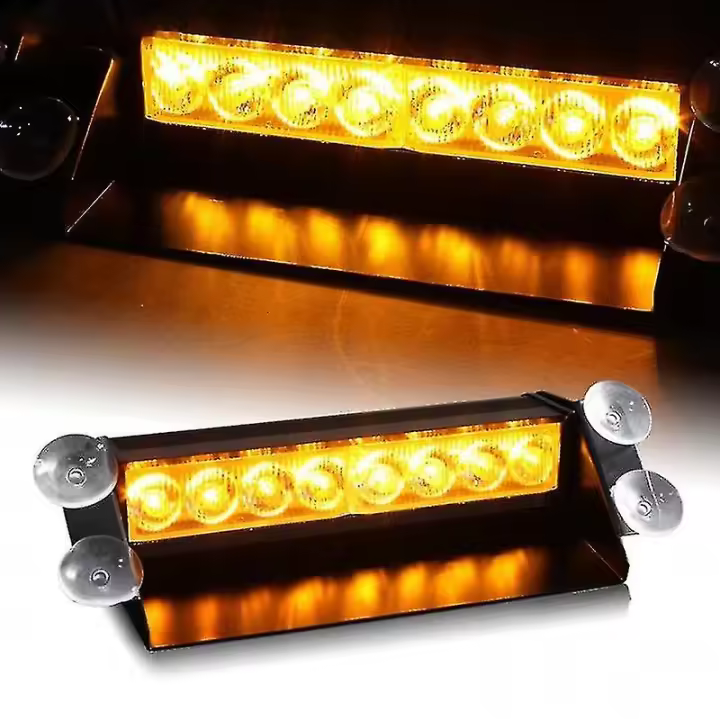 LED parabrisas Dash estroboscópica emergencia flash luz advertencia luz bar plice luz estroboscópica coche camión escuela autobús señal lámpara con lechón titular SL - 1