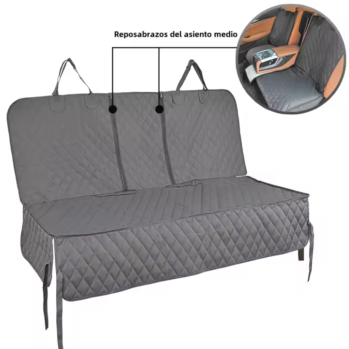 Funda Para Asientos De Coche Para Perros Impermeable Protector De Asientos De Coche Con Respaldo Para Viajes With Funda Para Asientos Central Para Todos Los Raza De Perros Y Gatos - 1