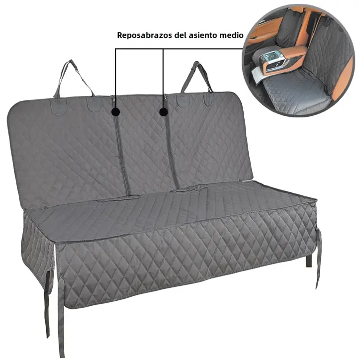 Funda Para Asientos De Coche Para Perros Impermeable Protector De Asientos De Coche Con Respaldo Para Viajes With Funda Para Asientos Central Para Todos Los Raza De Perros Y Gatos - 1