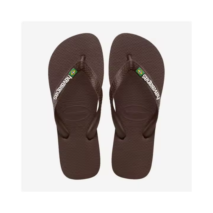 HAVAIANAS BRASIL LOGO DARK BROWN/WH - 1