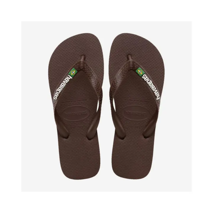HAVAIANAS BRASIL LOGO DARK BROWN/WH - 1