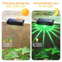 2pcs Luces Solares Para Piso Exterior Impermeables LED Para Patio Escaleras Jardín Camino Fences Blanco Cálido/Cambia De Color - details 3