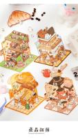 Pegatinas 3D De Comida Cartoon Para Niños Casa De Montaña En Paisaje Juguete Interactivo Regalo De Cumpleaños Y Festivales - details 1