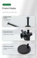 Trípode De Mesa Con Luz De Anillo Y Soporte Para Móvil Para Fotografía De Uñas Y Fotografía En General Soporte De Brazo Plegable - details 4
