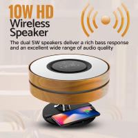 Promate Mirth Lámpara de Mesa Inteligente 3-en-1 con Altavoz Bluetooth TWS y Cargador Inalámbrico 10W - details 1