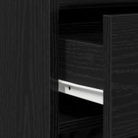 Juego de tocador de 2 piezas con LED de vidaXL en madera negra - details 5