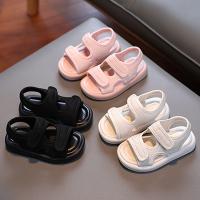 Sandalias Para Niñas Con Diseño Suave Y Bajo Para Niños Y Bebés En Colores Sólidos Estilo Coreano Casual Antideslizantes Para Verano - details 1