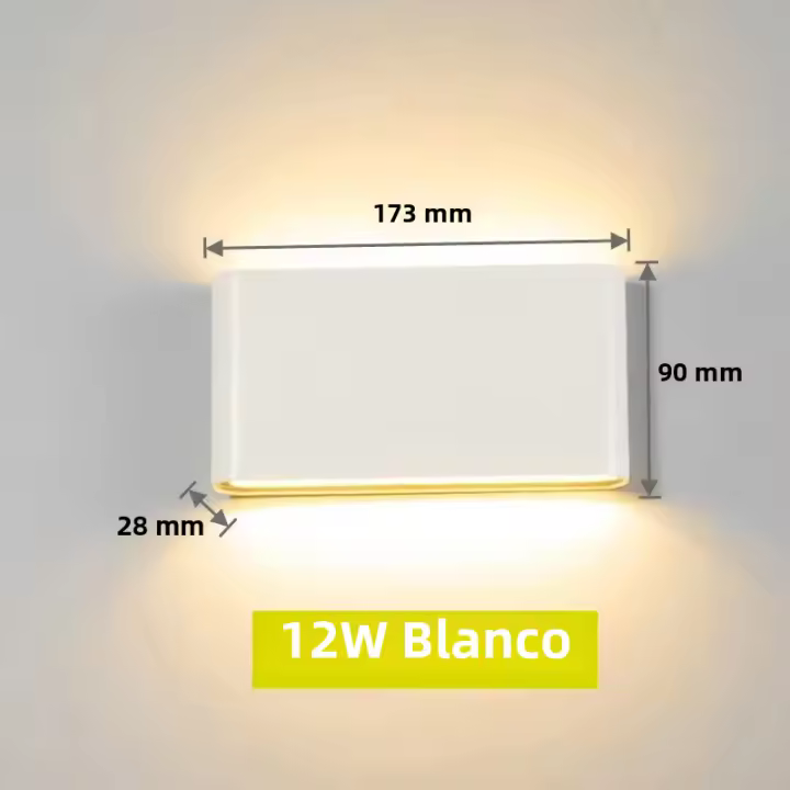 Lámpara LED impermeable para exteriores, luz de pared IP65 para porche, jardín e interior, decoración del hogar, dormitorio, sala de estar, iluminación - 1