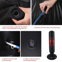Bola De Entrenamiento De Boxeo Inflable De PVC 1.6m Para Adultos Juguetes De Deporte Y Fitness Bag De Golpes Y Patadas Para Gimnasio - details 3