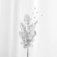 Rama Artificial De Árbol De Navidad Dorada Con Hojas Y Bayas Glitosa Decoración Para Año Nuevo Xmas Berries Postizos - details 4