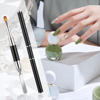 YIKOOLIN Set De 7 Pinceles De Uñas Profesionales Doble Cabeza Diseño De Armadura Para Arte De Uñas UV Kit De Herramientas De Manicura De Calidad Salon - details 4