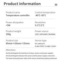 Termostato Digital Para Incubador Controlador De Temperatura Calentamiento Enfriamiento Refrigeración Descongelación Relé Sensor - details 28