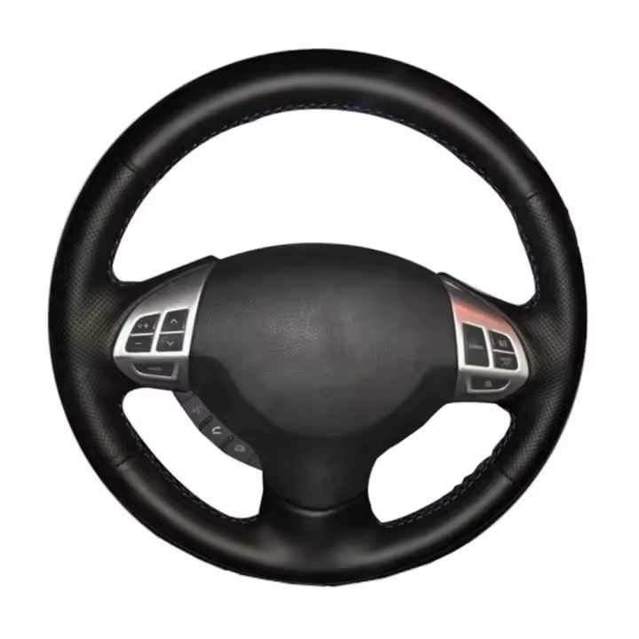 Funda De Volante De Cuero Artificial Tejida a Mano Para Coche Compatible Con Mitsubishi Lancer EX10 Lancer X Outlander ASX Colt Pajero Sport - 1