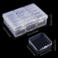 Caja De Almacenamiento De Plástico Para Uñas Y Joyería Con 12/14/15 Cajas De Grids Set De Accesorios Para Pintura Diamante DIY - details 3