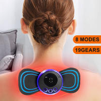 Juego De 2/3/4 Piezas Masajeador Eléctrico Inteligente De 8 Modos Y 19 Niveles De Intensidad Para Cuello Estimulador Muscular EMS Herramientas De Masaje Por Pulso Parche Cervical - details 0