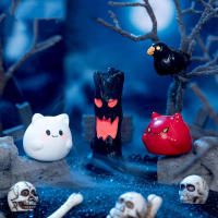 5Pcs Mini 3D Decoración De Halloween Bat Pumkin Fantasma Resina Miniatura Ornamentos Para Casa De Muñecas Accesorios DIY - details 6