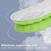 Almohadillas De Calcetín Deportivas De Látex Para Hombres Y Mujeres Absorción De Choque 4D Desodorizante Transpirable Almohadillado De Arco Ortopédico Insertos Para Zapatos - details 5