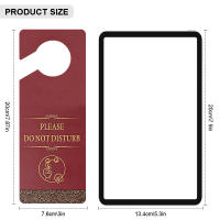 1pc Lección De No Disturbar Para Habitación De Maquillaje Signo Colgante De Madera Doble Cara Rojo Y Verde Para Puerta De Casa Oficina Hotel - details 3