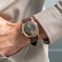 reloj automático hombre Orient Bambino RA-AC0P04Y 42mm correa de cuero (acepta cuerda manual) - details 1