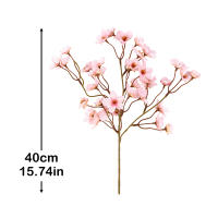 Bouquet De Flores Artificiales De Cerezo Y Prunus Decorativas Baratas Para Casa Arreglo Floral Falso Para Bodas Y Navidad - details 1