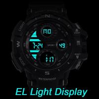 Reloj Digital Militar Para Hombres Reloj Deportivo De Exteriores Resistente Al Agua Con Luz Luminosa Cronógrafo Estudiante Reloj De Pulsera Electrónico - details 7