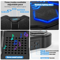ntrenador de boxeo musical inteligente,  máquina de boxeo de respuesta electrónica LED,  bolsa de arena colgante de pared,  Compatible con Bluetooth para niños y adultos ntrenador de boxeo musical - details 8