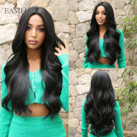 Pelucas Sintéticas Largas De Ombre Marrón Rubia Con Franja Para Mujeres Afro Peluca Cacheada Resistente Al Calor Para Uso Diario Cosplay - details 17