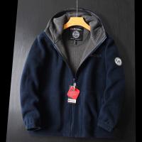 Chaqueta De Piel De Oveja Gruesa Para Hombres Invierno 2024 Casual Cuello En V Cierre De Cremallera Manga Regular Con Capucha Diseño De Moda Adecuada Para Esquí Y Exterior - details 3