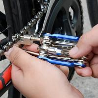 Kit De Reparación De Bicicleta Portátil Multifuncional 11 En 1 Para Ciclismo Al Aire Libre Herramientas De Acero Para Mantenimiento De Vehículos De Movilidad - details 5