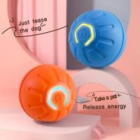 Bola De Juguete Para Perros Automática Moverse Saltando Rodar USB Inteligente Interactivo Chomp Para Puppies Material Plástico - details 0