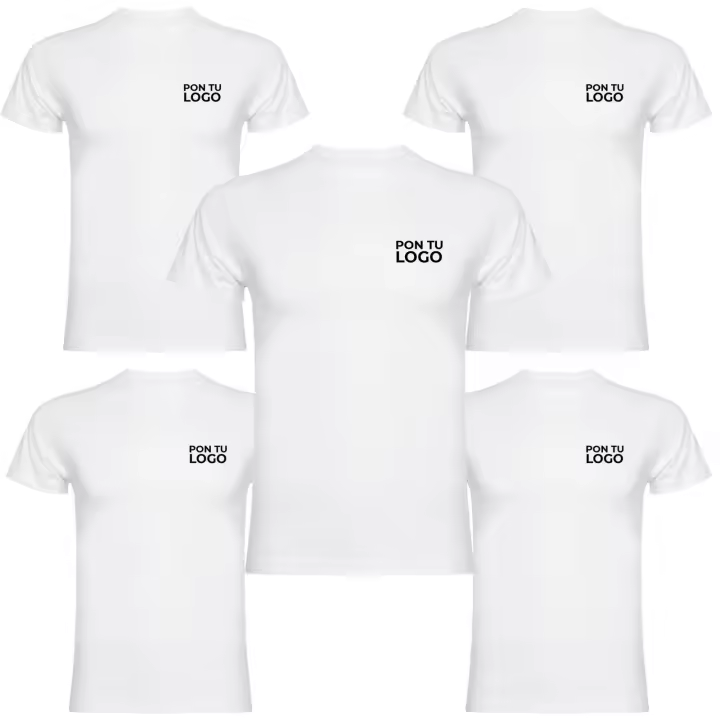 Camisetas Personalizadas Roly para Hombre - Pack 5 Mangas Cortas - 1