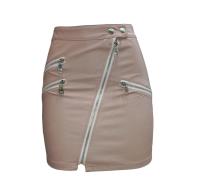 Falda de Cuero Sintético para Mujer Kellys - Elegante y Moderna - Ajustada - Cierre con Cremallera - Color Negro - Talla y Temporada Variadas - details 10