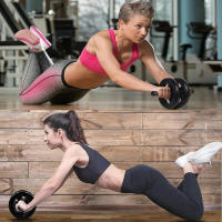 Rodillo De Abdominales AB Con Almohadilla Para Rodilla Y Bandas De Resistencia Equipo De Ejercicio Para Abdominales - details 3