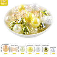 35Pcs/Bag De Cuentas De Acrílico Para La Creación De Joyas DIY Cuentas Sueltas Para Llaveros Pulseras Y Collares Hechas a Mano Accesorios De Manualidades - details 9