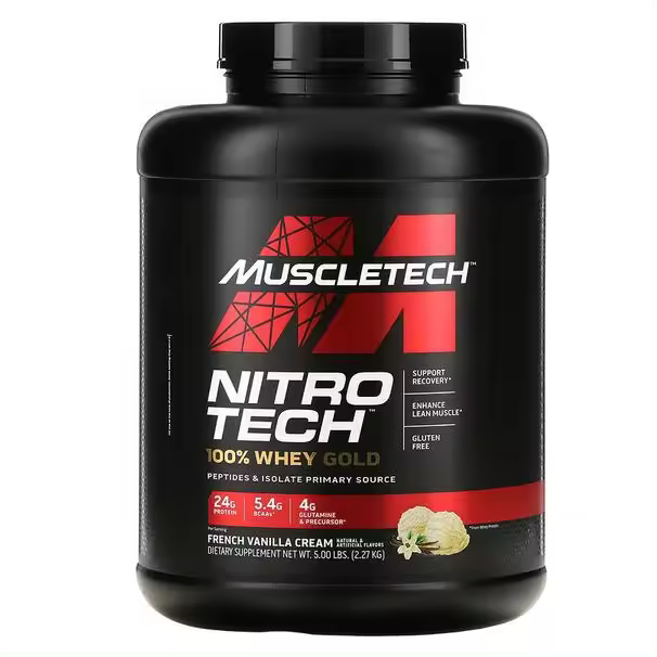Nitro Tech 100% Whey Gold - 5Lb - MUSCLETECH Protein - 1