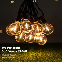 Luces De Cadena G40 Para Exteriores Impermeables Y Resistentes Al Choque Con Bombillas LED Vintage Para Decoración De Patio Y Paredes - details 0