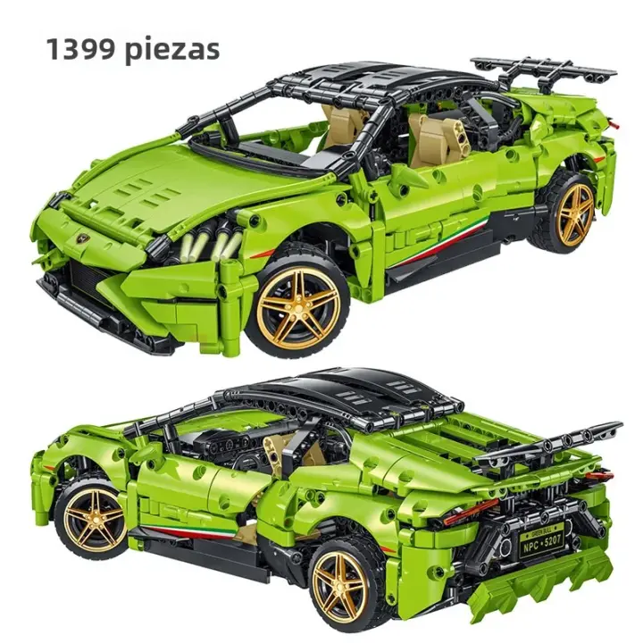 Kit De Construcción De Coche De Carreras Técnicas Super Mork Original 1397 Piezas Bloques De Construcción Para Niños Juguetes De Bloques De Pila Para Niños Y Niñas Regalos Para Niños - 1