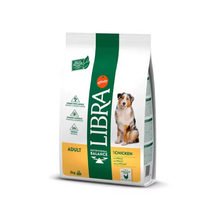 Alimento Seco para Perros Adultos LIBRA DOG ADULT POLLO 3 Kg - 1