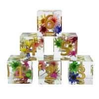 Set De 6 Poliedros Exquisitos En Resina Multicolor Retro Para Juegos De Mesa DND RPG TRPG Juguete Portátil Para Fiestas - details 23