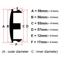 Juego De 4 Cubiertas Centrales Para Ruedas De Coche 59mm Compatible Con Opel Astra Insignia Corsa Jac Hyundai Tucson Cubiertas De Eje En Llanta Sin Químicos De Alta Importancia - details 0