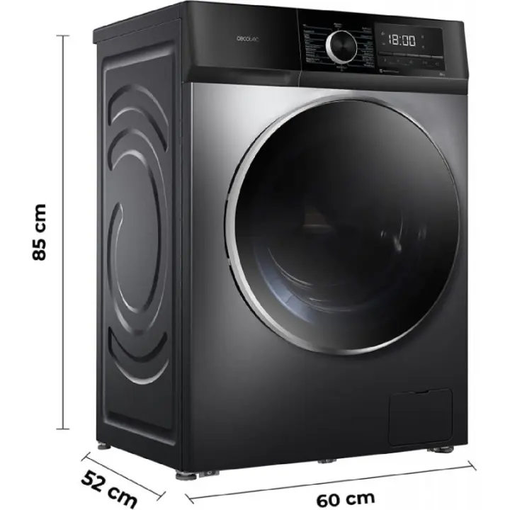 CECOTEC 02467 - Lavadora Bolero DressCode 8500 Inverter Steel A - 1