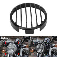 Protector De Faros Delanteros Para Motocicleta En Negro Guardia De Lámpara De Manillar Para Honda Rebel CMX 300 2017-2022 Cubierta De Grill De Faro - details 0