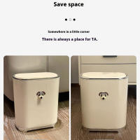Cubierta De Papel Toalla De Baño Tipo Empuje Especial Para Ganchos De Barril De Residuos Para Aseo Y Dormitorio - details 1