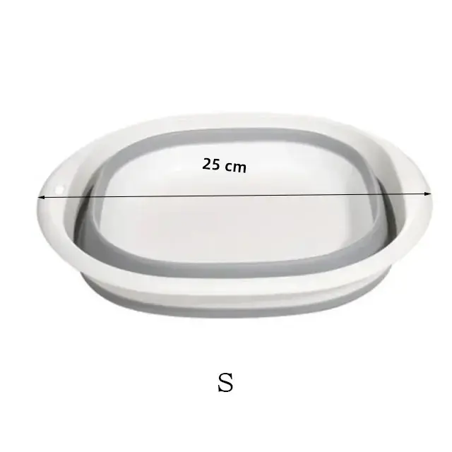 Baño Plástico Plegable Portátil Para Adultos Y Bebés Taza De Lavar Ropa Accesorios De Baño Y Cocina Ecológico Y Stockado - 1