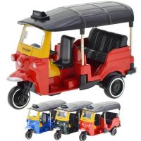 Modelo De Taxi Tuk Tuk Clásico En Escala 1:43 De Aleación De Metal Juguetes Coleccionables Vehículos Diecast Para Regalos - details 6