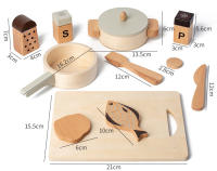 Juguetes De Madera Naturales Frutas Y Verduras Simulación De Cocina Juego De Casa De Juguetes Educativos Para Niños Regalo De Cumpleaños - details 19