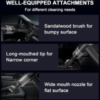 Aspirora de Mano Portátil para Automóvil, Powerful Suction de 9000 PA, Mini plegable, Inalámbrico y Recargable USB - Ideal para Coche/Teclado - details 4