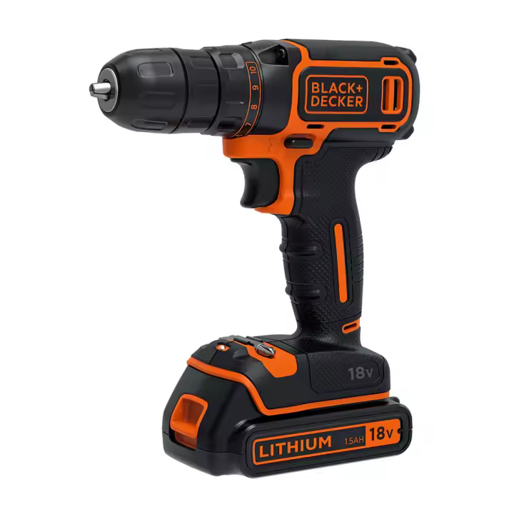 Taladro atornillador 18v bdcdc18k-qw black+decker - 1