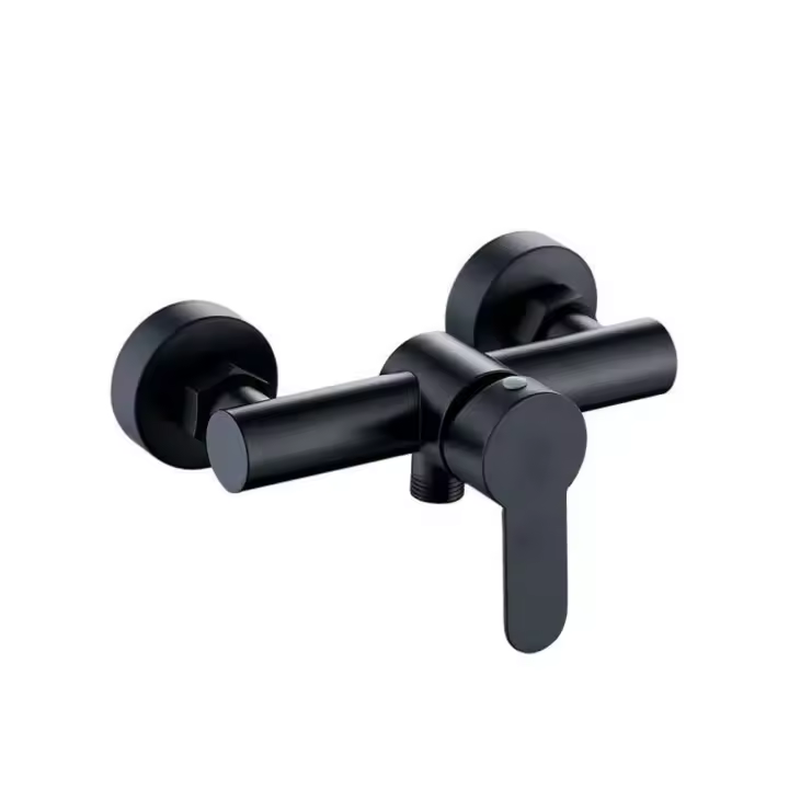 Grifo de Ducha de Maple inoxidable 304, Grifo de Ducha Caliente y fría para baño, Negro, 1 Pieza - 1